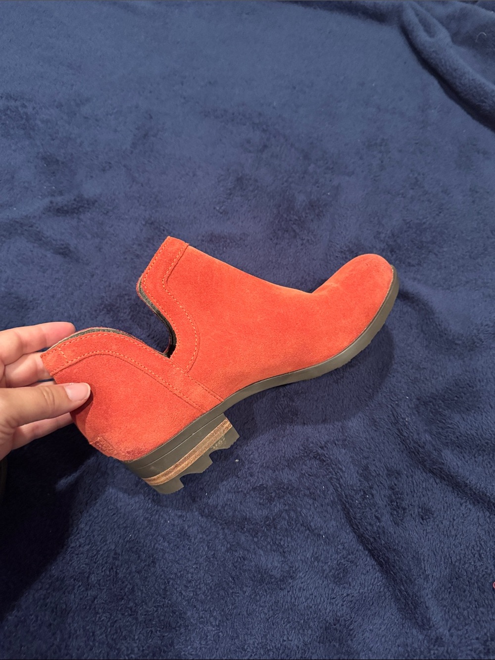 Sorel red Suede Chelsea Ankle Boots - Picture 5 of 8